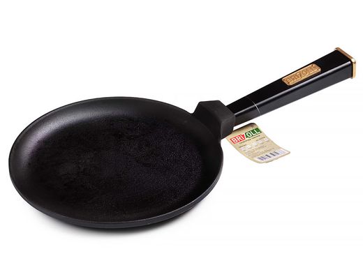 Сковорода для млинців BRIZOLL Optima Black чавунна 220х15 мм (O2215-P1)