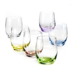 Склянки Bohemia Rainbow 300 мл для води 6 шт (25180/300S/D4662)