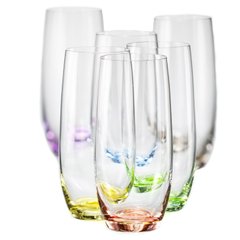 Склянки Bohemia Rainbow 350 мл для води 6 шт (25180/350S/D4662)